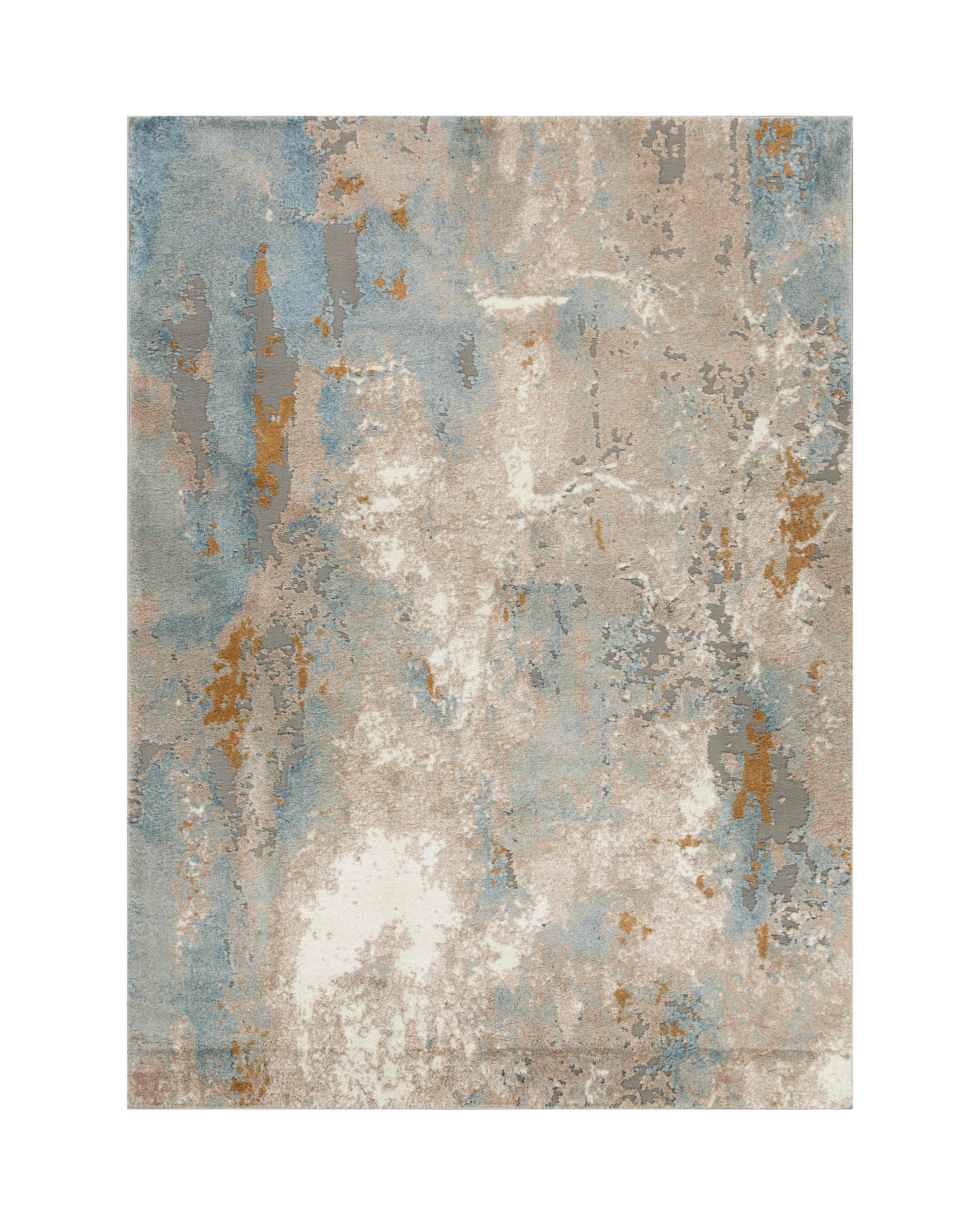 Emery Blue Abstract Rug