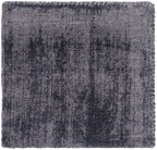 Grey distressed texture rug with subtle worn pattern and matte finish