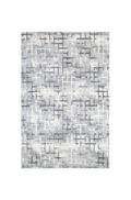 Azure Asymmetrical Geometric Rug