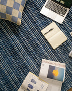 Hugo Striped Viscose Blend Modern Rug