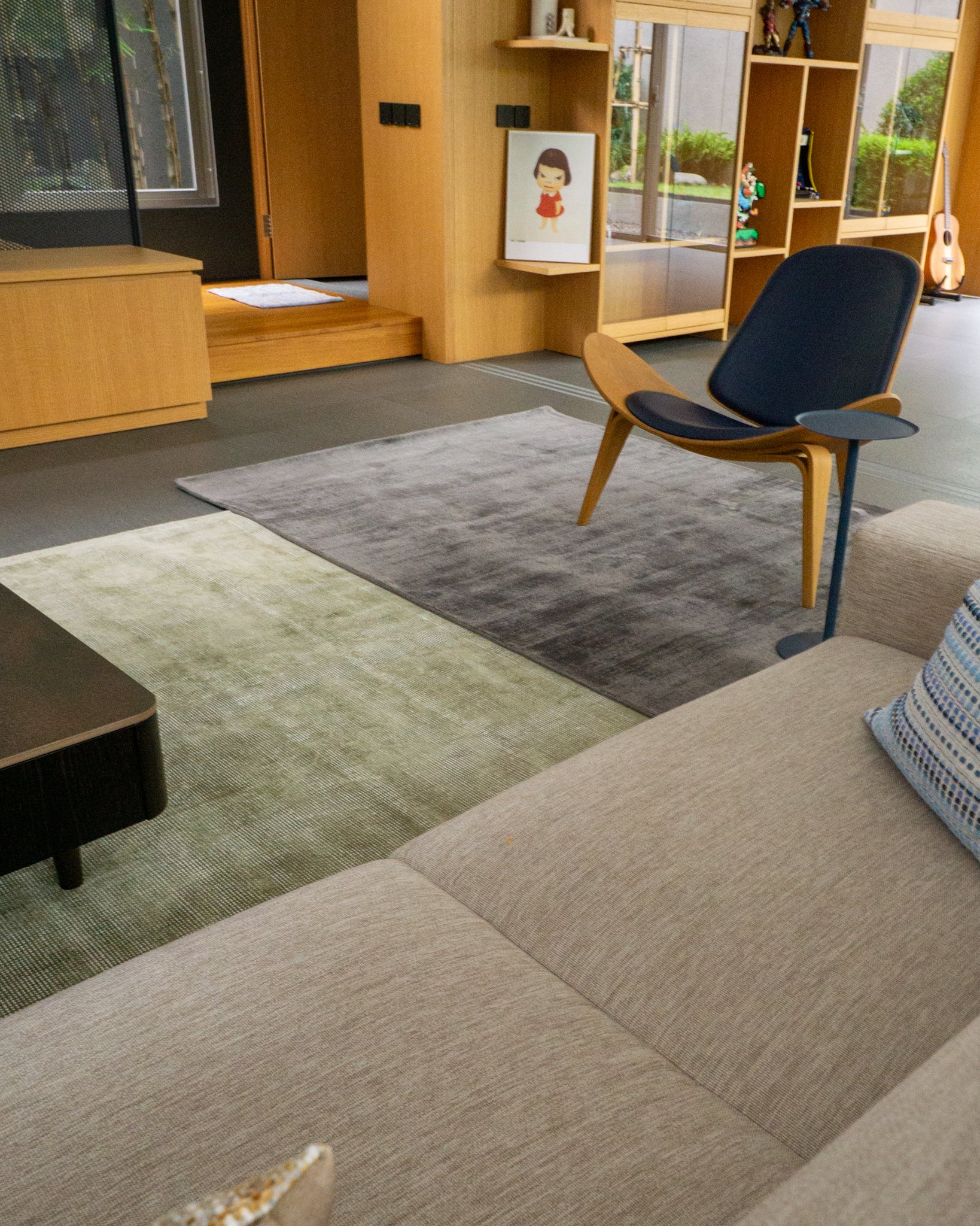 Amara Viscose Solid Rug (Deep Gray) — Made to Order
