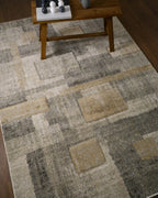 Sterling Patchwork Abstract Rug