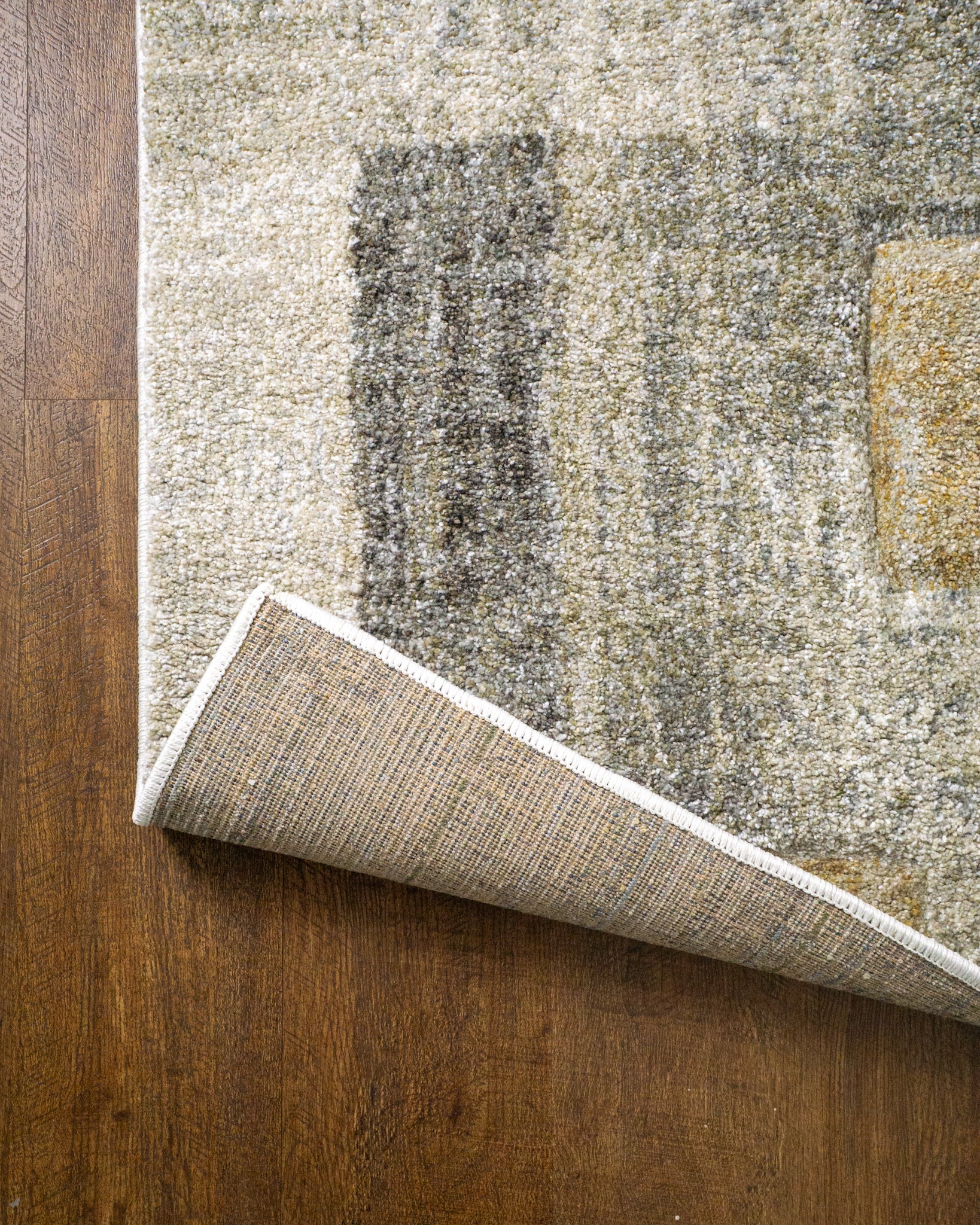 Sterling Patchwork Abstract Rug
