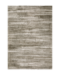 Brown and cream striped texture rug with horizontal woven pattern