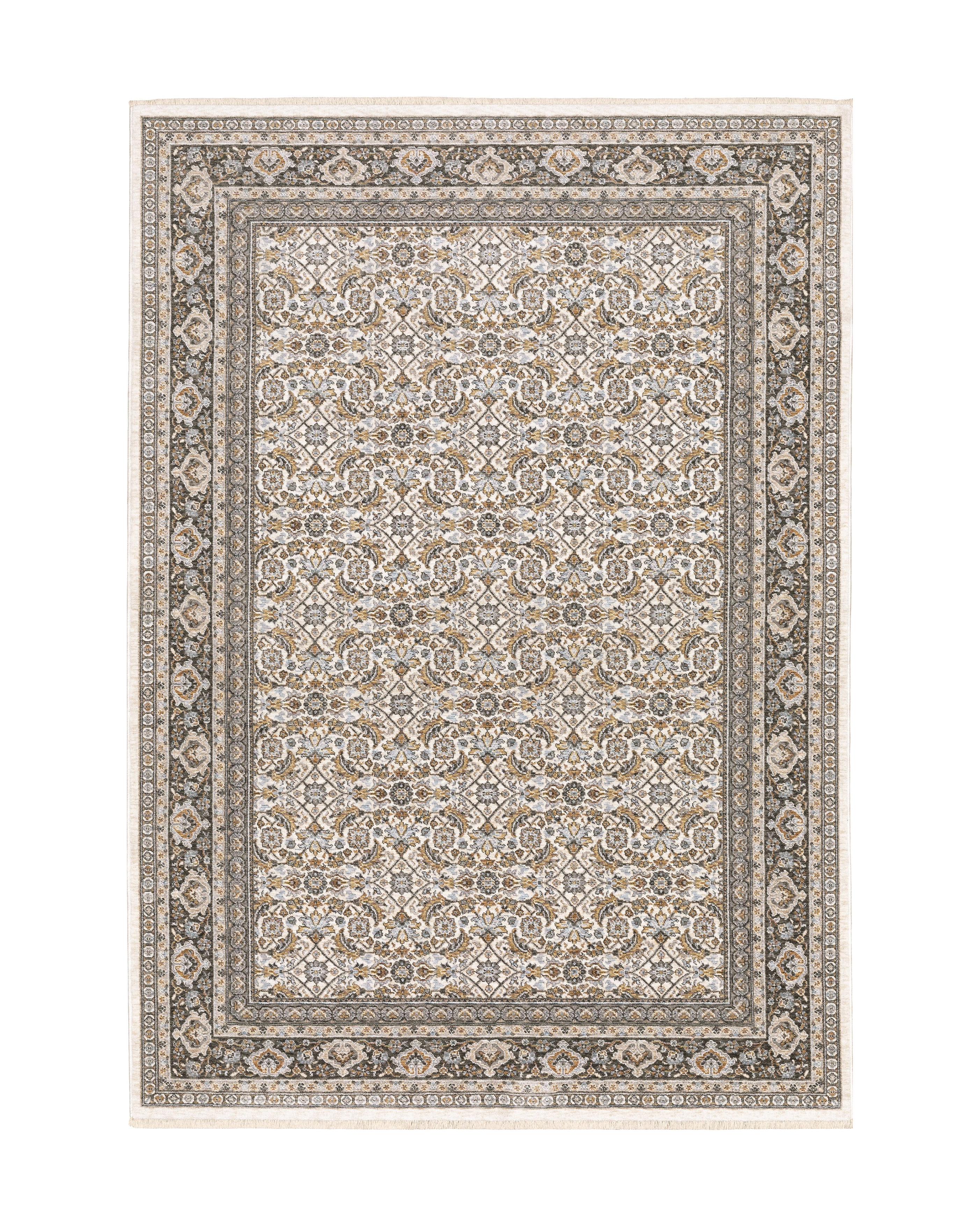 Maharaja Bordered Floral Traditional Rug