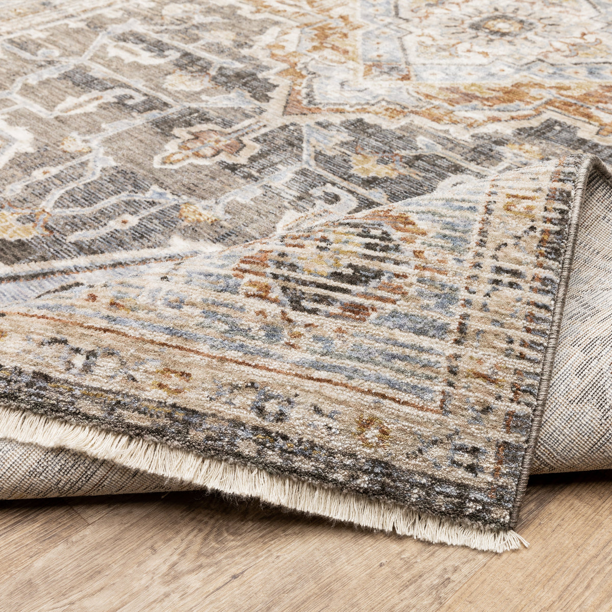 Maharaja Bordered Medallion Traditional Rug