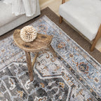 Maharaja Bordered Medallion Traditional Rug