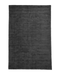 Amara viscose hand-loomed area rug in Navy Black, full rug view