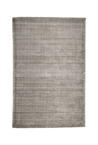 Soft grey velvet rug with subtle texture and neutral tone, rectangular shape