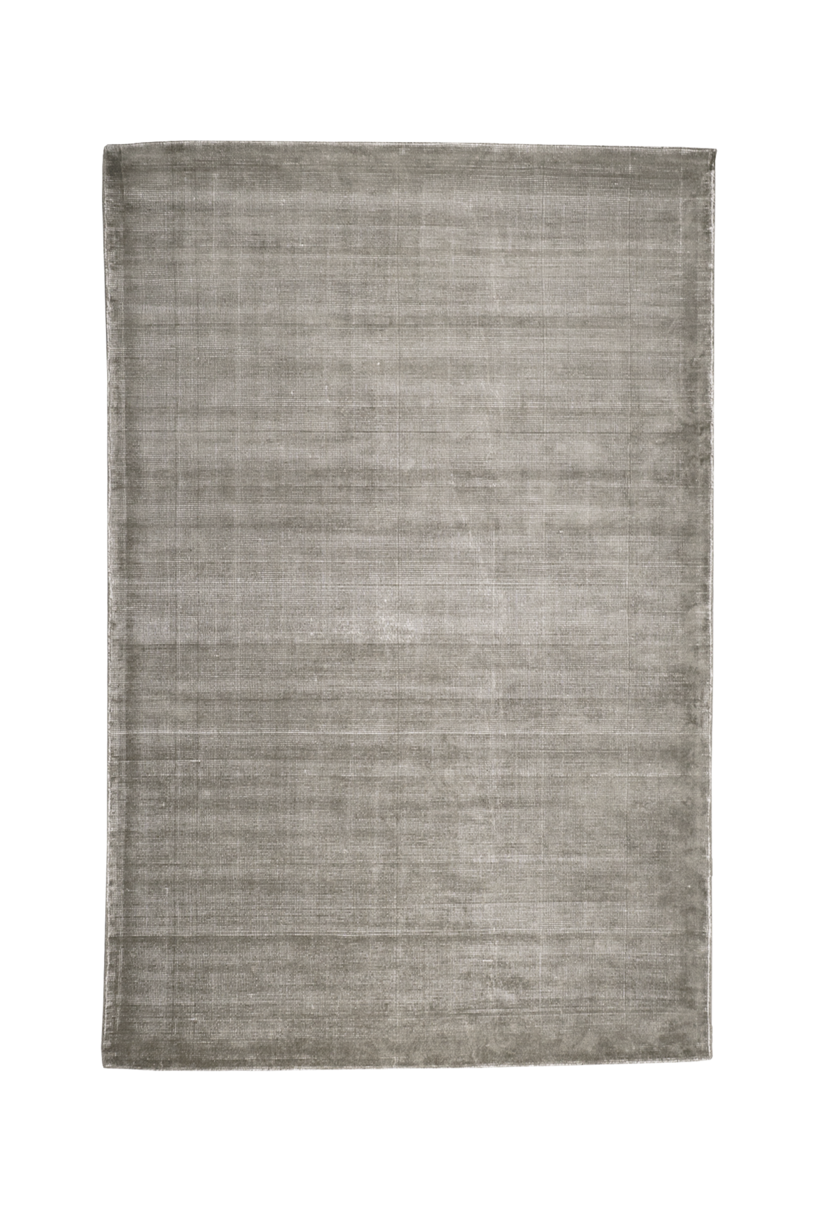 Soft grey velvet rug with subtle texture and neutral tone, rectangular shape