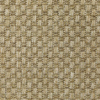 Natural beige textured woven rug with subtle crosshatch pattern