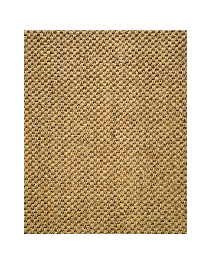 Natural woven jute rug with tight diagonal weave texture in tan and beige tones