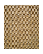 Beige woven sisal rug with diagonal ribbed texture pattern