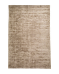 Amara viscose hand-loomed area rug in Dark Brown, full rug view