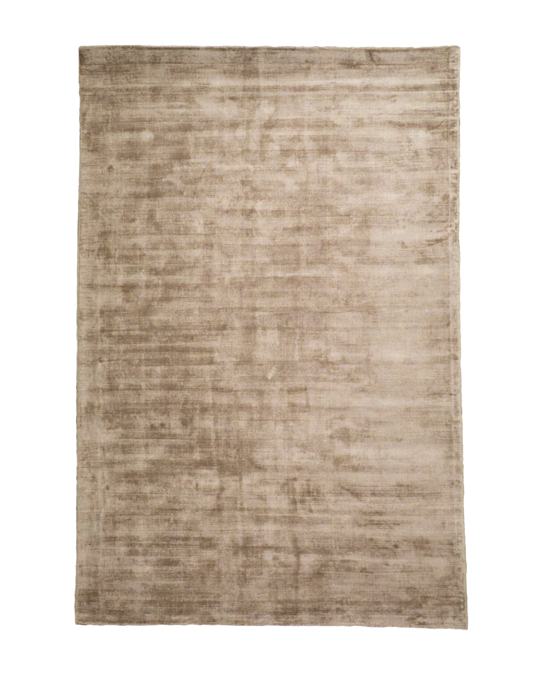 Amara viscose hand-loomed area rug in Dark Brown, full rug view