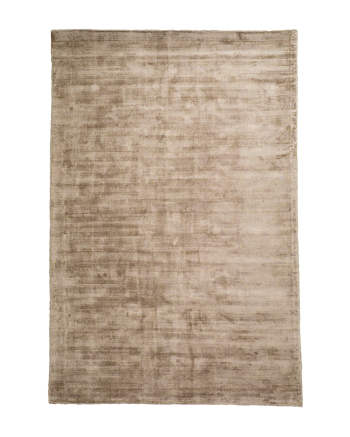 Amara viscose hand-loomed area rug in Dark Brown, full rug view