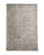 Amara viscose hand-loomed area rug in Dusk Grey, full rug view