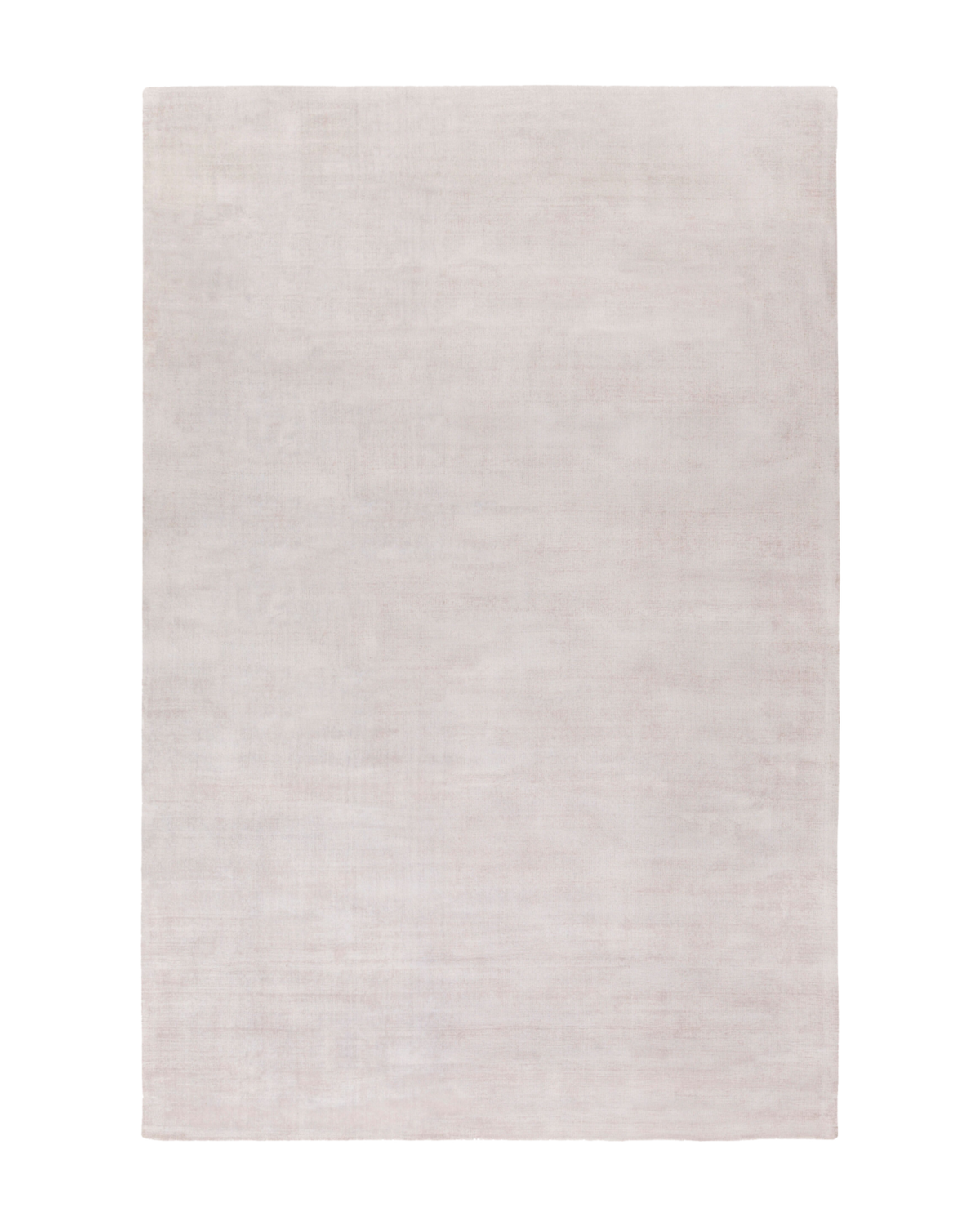 Amara viscose hand-loomed area rug in Light Beige, full rug view
