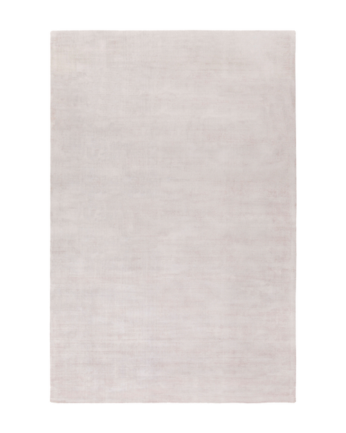 Amara viscose hand-loomed area rug in Light Beige, full rug view