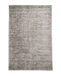 Amara viscose hand-loomed area rug in Light Grey, full rug view