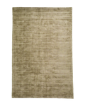 Amara viscose hand-loomed area rug in Olive Brown, full rug view