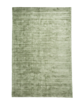 Amara viscose hand-loomed area rug in Sage, full rug view
