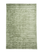 Amara viscose hand-loomed area rug in Sage, full rug view