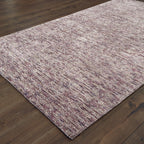 Purple and grey textured rug with subtle woven pattern for modern interiors