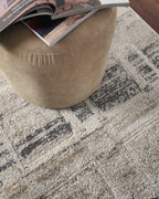 Sterling Geometric Abstract Rug